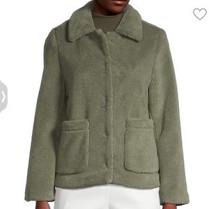 Rebecca Minkoff Sage Green Teddy Jacket, Size Large, New With Tags